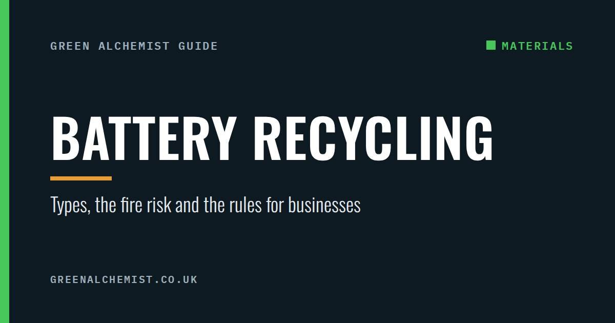 Battery recycling: how it works and the rules for businesses