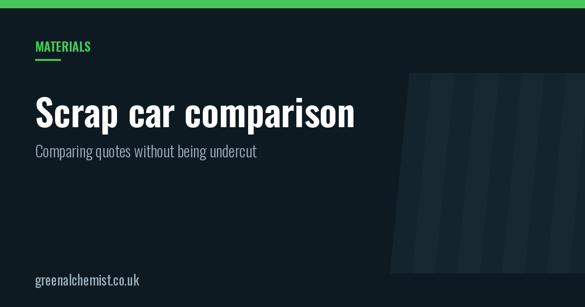 Scrap car comparison: how to compare quotes properly